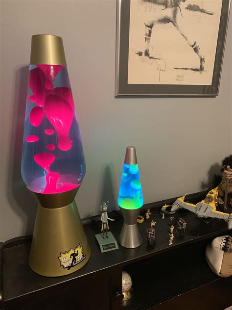 When the lava is heated, it floats up in the alcohol solution, emulating lava. . Giant lava lamp
